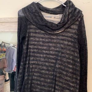 Athleta • Striped Cowlneck Sweater • Size XS